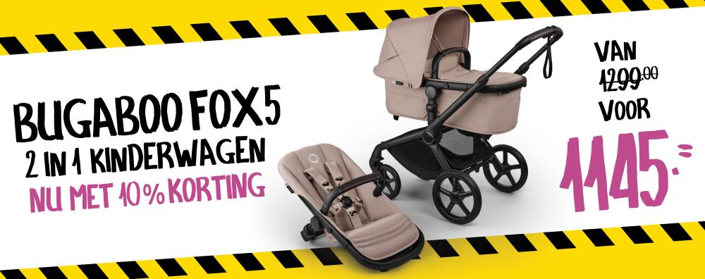 Bugaboo Kinderwagen 2 in 1 Fox 5 Renew Complete Black | Desert Taupe Melange | Baby & Tiener Megastore