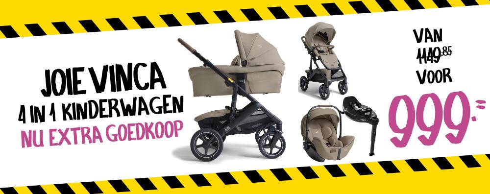 Joie Signature 4 in 1 Kinderwagen Vinca Sandstone | Baby & Tiener Megastore