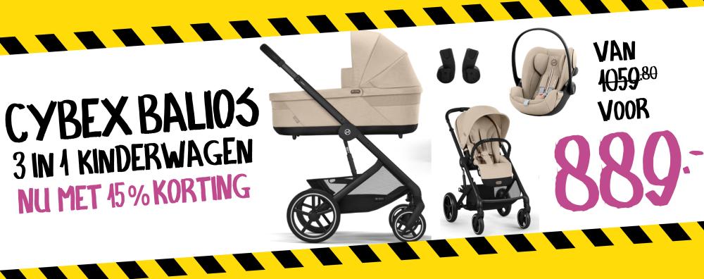 Cybex Kinderwagen 3 in 1 Balios One Box Plus Almond Beige | Baby & Tiener Megastore