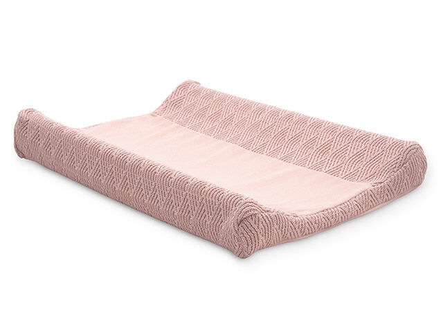 Jollein Hoes voor aankleedkussen River knit pale pink 50x70cm online kopen