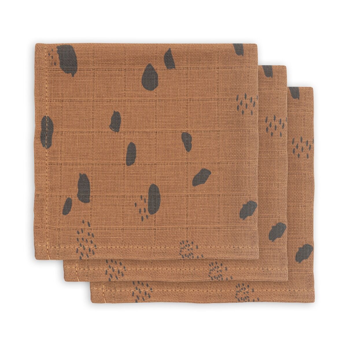 Jollein monddoek van gaas Vlekkerlandse karamel 3 pack online kopen