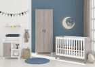 Cabino Babykamer Fresno White Grey 3 Delig