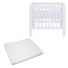 Cabino Baby Box Met In Hoogte Verstelbare Bodem Patrick Wit Met Matras