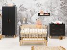 Bopita Babykamer 3 Delig Floris Mat Zwart Naturel