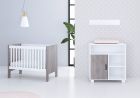 Cabino Babykamer Fresno White Grey 2 Delig