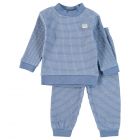 Feetje Baby Pyjama Wafel Blauw Melange