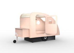 Mathy By Bols Caravanbed Poeder Roze 90 x 190 cm