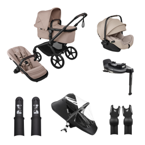 Bugaboo Kinderwagen Fox 5 Renew 3 in 1 Bundel Complete Black | Desert Taupe Melange