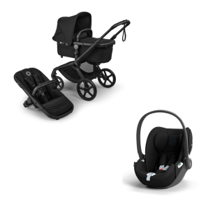 Bugaboo Kinderwagen 3 in 1 Fox 5 Renew Complete Black | Heritage Black + Cybex Autostoel Groep 0 Cloud T I Size Sepia Black
