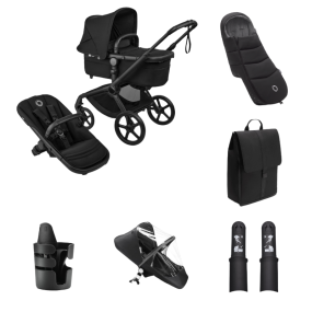 Bugaboo Kinderwagen Fox 5 Renew Essentiële Bundel Complete Black | Heritage Black