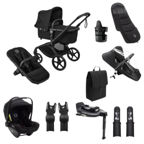 Bugaboo Kinderwagen Fox 5 Renew Ultieme Newborn Bundel Complete Black | Heritage Black