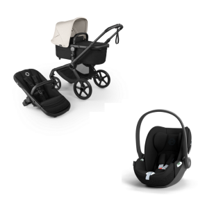 Bugaboo Kinderwagen 3 in 1 Fox 5 Renew Complete Black | Heritage Black Misty White + Cybex Autostoel Groep 0 Cloud T I Size Sepia Black