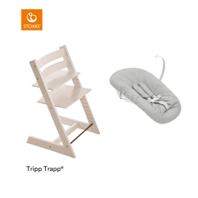 Stokke® Kinderstoel Tripp Trapp® Whitewash + Newborn Set™