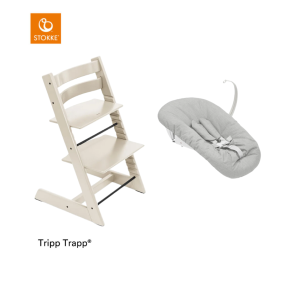 Stokke® Kinderstoel Tripp Trapp® Vanilla White + Newborn Set