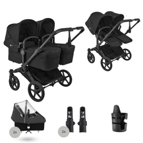 Bugaboo Donkey 6 Tweeling Essential Bundle Black | Heritage Black