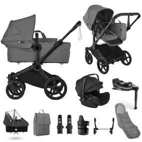 Bugaboo Donkey 6 Mono Ultimate Newborn Bundle Black | Moon Grey