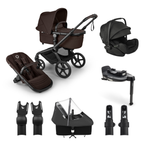 Bugaboo Kinderwagen Fox 5 Renew 3 in 1 Bundel Complete Black | Cocoa Brown
