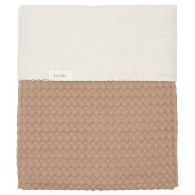 Koeka Ledikantdeken Cotton Fleece Wafel Amsterdam Caffe 100x150