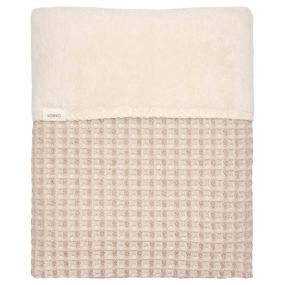 Koeka Wiegdeken Wafel/Teddy Oslo Crumble 100x75