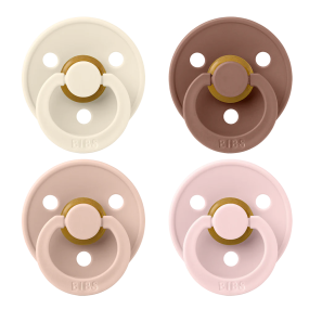 BIBS Fopspeen Colour Ivory / Blush / Woodchuck / Blossom Size 1 (4-pack)