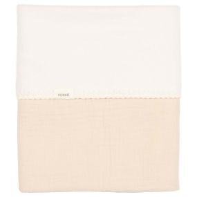 Koeka Wiegdeken Cotton Fleece Faro Warm White 75 x 100 cm
