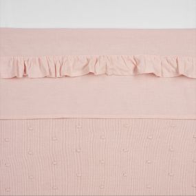 Meyco Wieglaken Ruffle Soft Pink 75 x 100 cm