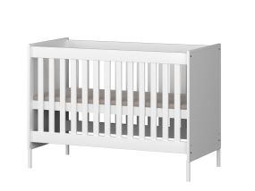 Born Lucky Santiago Baby Bed 60x120 cm Wit