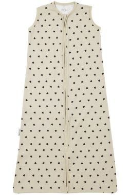 Meyco Baby Sweet Heart Zomerslaapzak Soft Sand/Black 60 cm