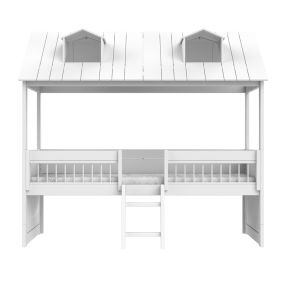 Lifetime Kajuitbed Beach House met Deluxe Lattenbodem Wit