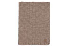 Jollein Deken Ledikant 100x150cm Box Knit Milky Coffee