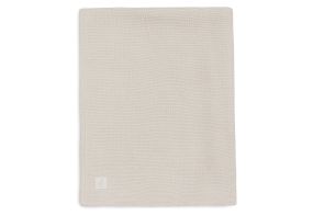 Jollein Deken Ledikant 100x150cm Basic Knit Oatmeal/Velvet