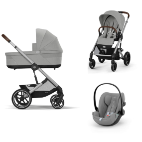 Cybex Kinderwagen 3 in 1 Balios S Lux Stone Grey | Mid Grey