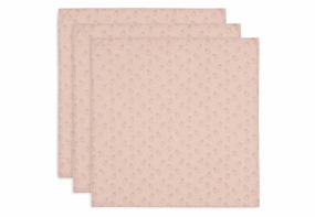 Jollein Hydrofiele Doek Small 70x70cm Miffy Silhouettes Wild Rose (3-pack)