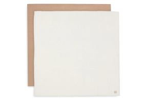 Jollein Hydrofiele Doek Large 115x115cm Biscuit/Ivory (2pack)