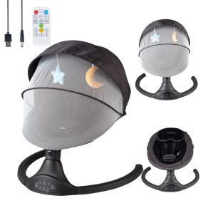 Bebies First Baby Swing Zwart