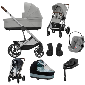 Cybex Kinderwagen 3 in 1 Balios S Lux Set XL Stone Grey | Mid Grey
