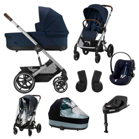 Cybex Kinderwagen 3 in 1 Balios S Lux Set XL Ocean Blue | Navy Blue