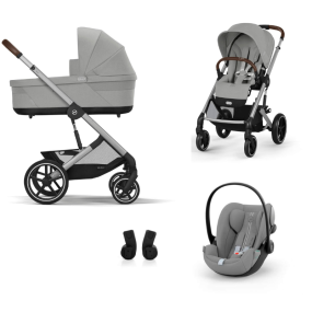 Cybex Kinderwagen 3 in 1 Balios Set S Lux Stone Grey | Mid Grey