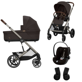 Cybex Kinderwagen 3 in 1 Balios Lux Set S Chocolate Brown | Brown