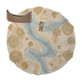 Lifetime Rond Vloerkleed Canoe Adventure/3D Tufted
