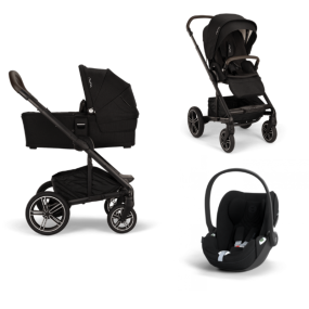 Nuna Kinderwagen 3 in 1 MIXX™ next Caviar + Autostoel Cloud T I Size
