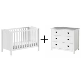 JAXX Amori Babykamer 2 Delig Wit