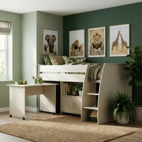 Halfhoogslaper Beau Clay Met Matras