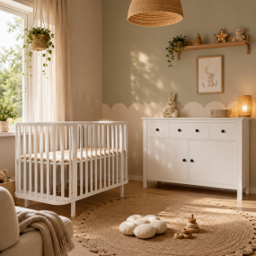 Born Lucky Babykamer 2 Delig Florida Wit Met Commode Parijs