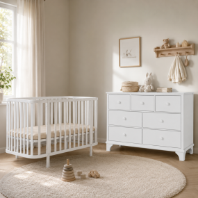 Born Lucky Babykamer 2 Delig Florida Wit Met Commode Ronda