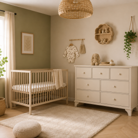 Born Lucky Babykamer Ronda 2 Delig Clay Met Baby Bed Mees