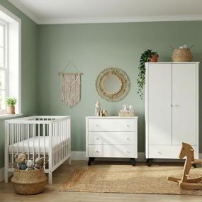 Born Lucky Babykamer Zara Zwart Wit 3 Delig Met Baby Bed Joep