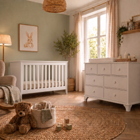Born Lucky Meegroei Babykamer Ronda 2 Delig Wit Met Meegroei Baby Bed Noël