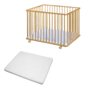 Bebies First Opvouwbare Baby Box Liam Beech Met Matras