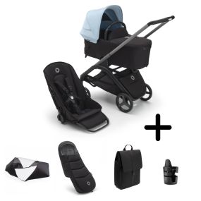 Bugaboo Kinderwagen 2 In 1 Dragonfly Graphite Midnight Black Skyline Blue Inclusief Accessoires